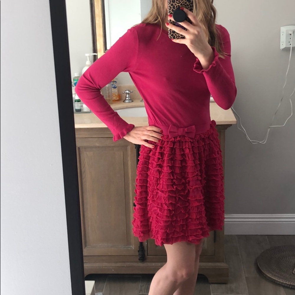 Red Valentino Pink Ruffle dress